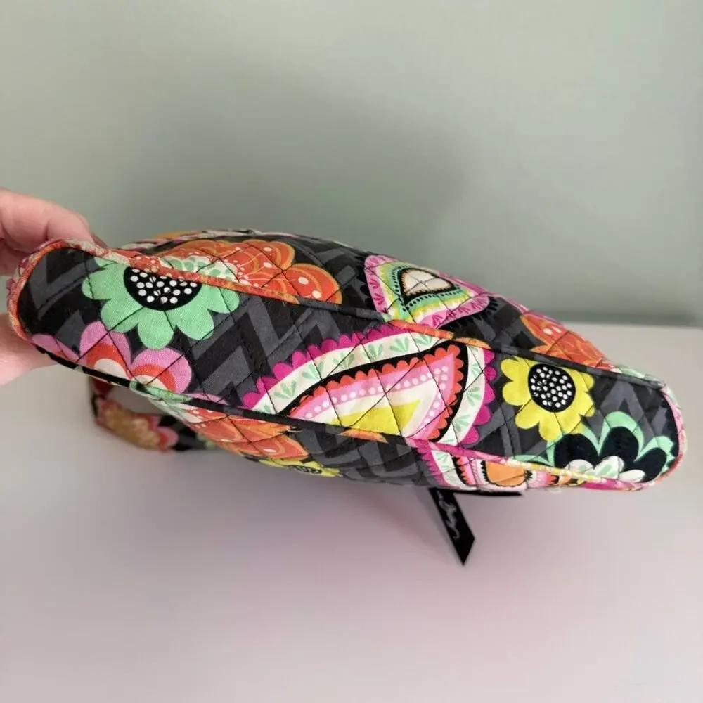 Vera Bradley Floral Ziggy‎ Zinnia Iconic Hipster Crossbody Shoulder Bag Orange S